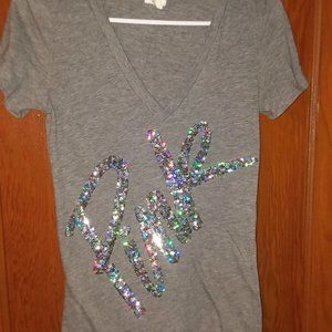 Victoria Secret Pink Sequin T-shirt